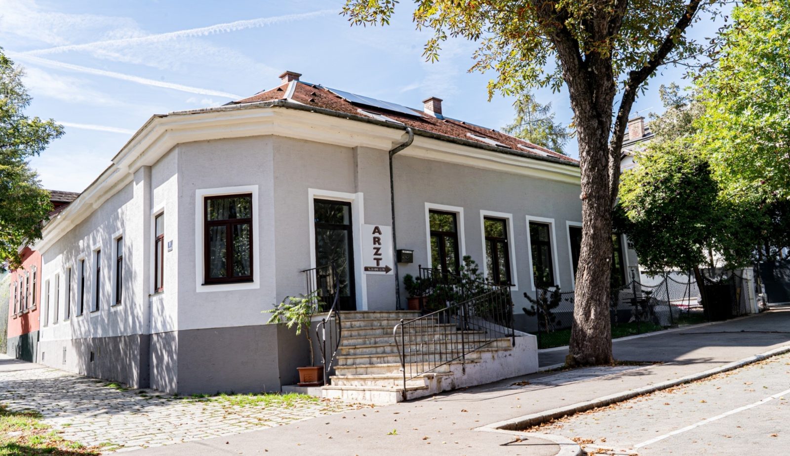 Außenansicht der Kassenordination in der Braungasse 1, 1170 Wien